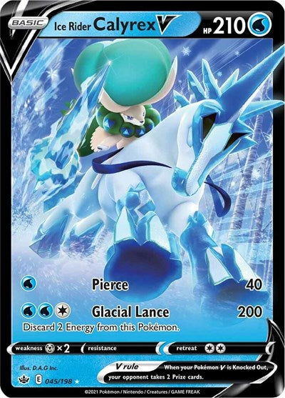 Ice Rider Calyrex V (SWSH06: Chilling Reign) Near Mint Holofoil
