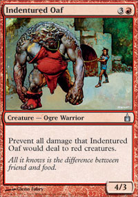 Indentured Oaf (Ravnica) Light Play