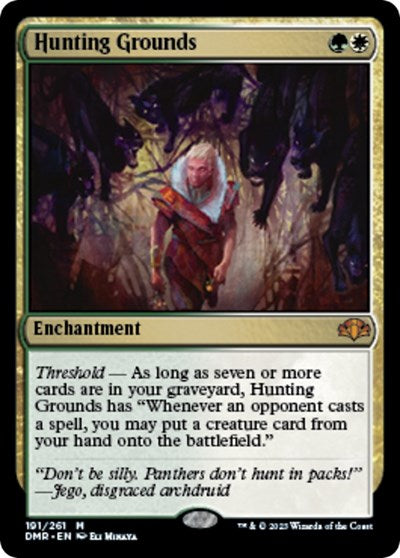 Hunting Grounds (Dominaria Remastered) Light Play