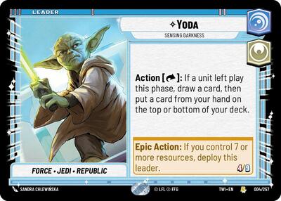 Yoda Sensing Darkness (Twilight of the Republic) Near Mint