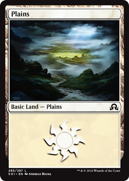 Plains (285) (Shadows Over Innistrad) Near Mint