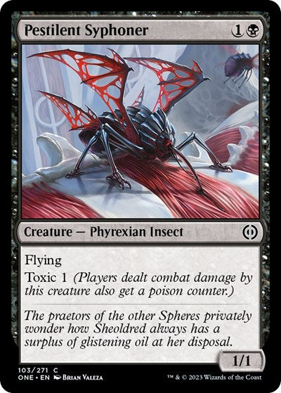 Pestilent Syphoner (Phyrexia: All Will Be One) Medium Play Foil