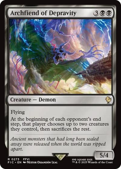 Archfiend of Depravity (Surge Foil) (Commander: FINAL FANTASY) Near Mint Foil