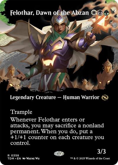 Felothar, Dawn of the Abzan (Borderless) (Tarkir: Dragonstorm) Near Mint Foil
