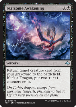 Fearsome Awakening (Fate Reforged) Medium Play Foil