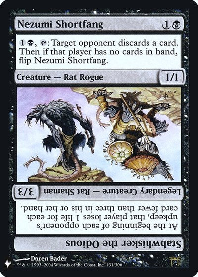 Nezumi Shortfang / Stabwhisker the Odious (The List) Near Mint Foil