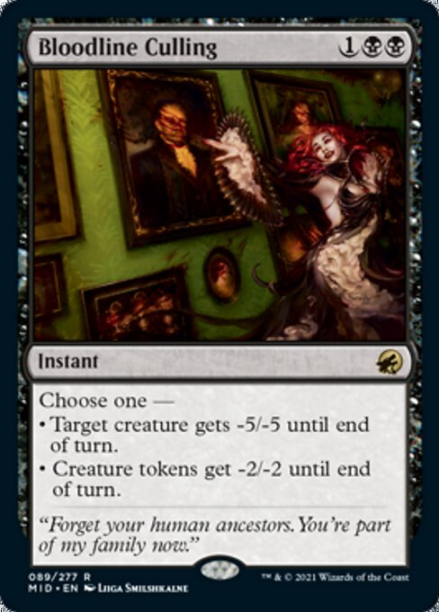 Bloodline Culling (Innistrad: Midnight Hunt) Near Mint Foil