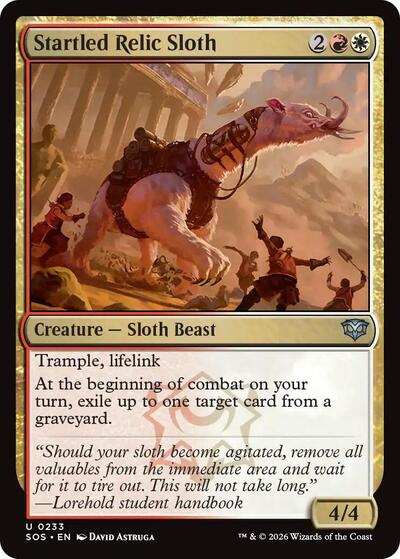 Startled Relic Sloth (Secrets of Strixhaven) Near Mint