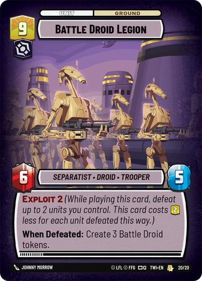 Battle Droid Legion (Twilight of the Republic: Weekly Play Promos) Near Mint Foil