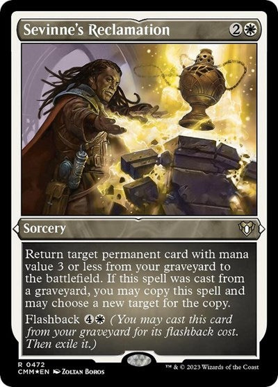 Sevinne's Reclamation (Foil Etched) (Commander Masters) Near Mint Foil