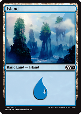 Island (268) (Magic 2019 Core Set) Light Play