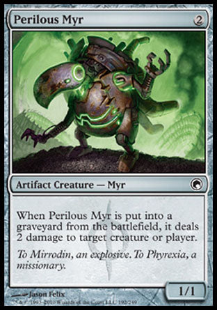 Perilous Myr (Scars of Mirrodin) Medium Play Foil