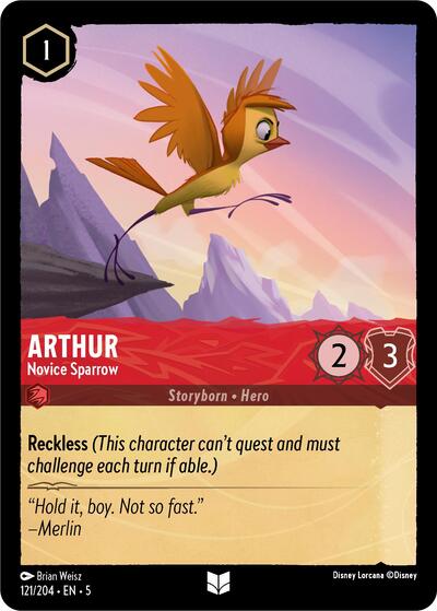 Arthur - Novice Sparrow (Shimmering Skies) Near Mint