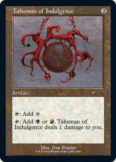 Talisman of Indulgence (Retro Frame) (Secret Lair) Light Play