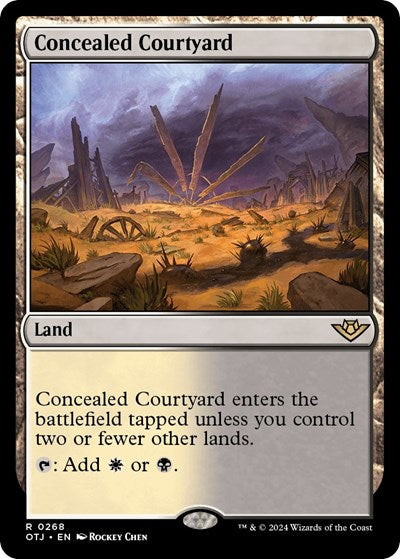 Concealed Courtyard (Outlaws of Thunder Junction) Light Play Foil