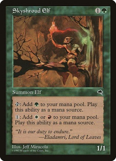 Skyshroud Elf (Tempest) Medium Play