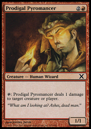 Prodigal Pyromancer (10th Edition) Medium Play Foil