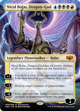 Nicol Bolas, Dragon-God (War of the Spark Mythic Edition) Near Mint Foil