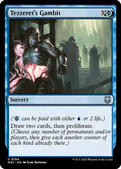 Tezzeret's Gambit (Commander: Modern Horizons 3) Light Play