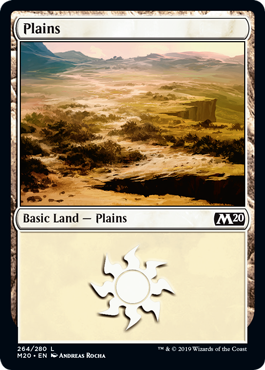 Plains (264) (Magic 2020 Core Set) Light Play Foil