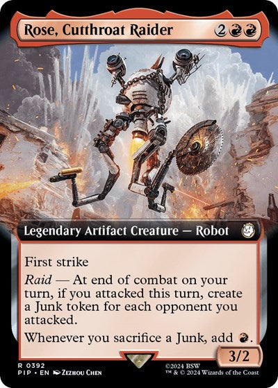 Rose, Cutthroat Raider (Extended Art) (Universes Beyond: Fallout) Light Play