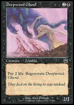 Deepwood Ghoul (Mercadian Masques) Medium Play