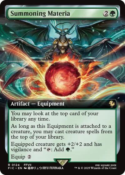Summoning Materia (Extended Art) (Commander: FINAL FANTASY) Near Mint Foil