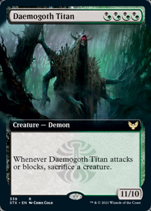 Daemogoth Titan (Extended Art) (Strixhaven) Near Mint Foil