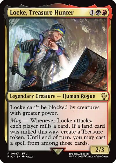 Locke, Treasure Hunter (Surge Foil) (Commander: FINAL FANTASY) Light Play Foil