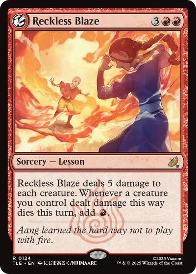 Reckless Blaze (Avatar: The Last Airbender: Eternal-Legal) Light Play Foil