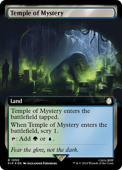 Temple of Mystery (Extended Art) (Surge Foil) (Universes Beyond: Fallout) Light Play Foil