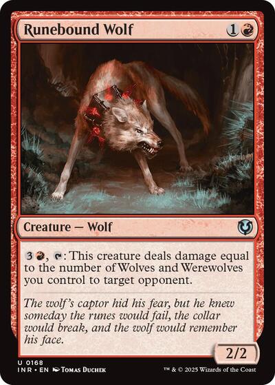 Runebound Wolf (Innistrad Remastered) Light Play Foil