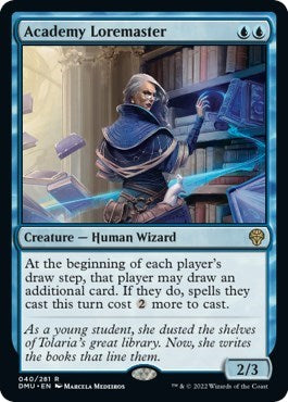 Academy Loremaster (Dominaria United) Light Play Foil