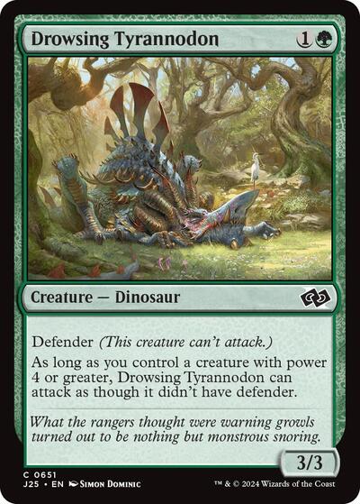 Drowsing Tyrannodon (Foundations Jumpstart) Medium Play