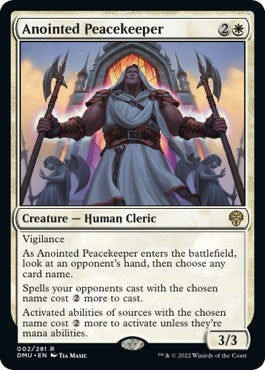 Anointed Peacekeeper (Dominaria United) Light Play Foil