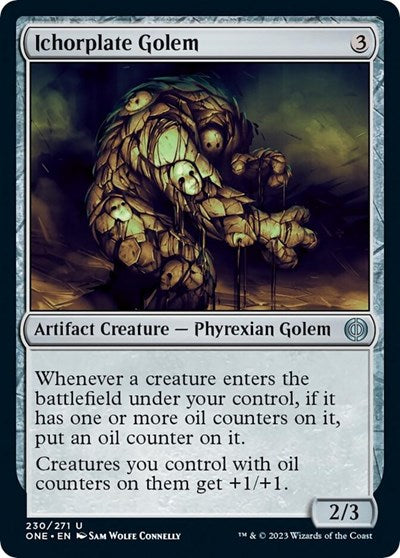 Ichorplate Golem (Phyrexia: All Will Be One) Medium Play Foil