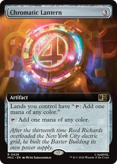 Chromatic Lantern (Extended Art) (Commander: Marvel Super Heroes) Near Mint