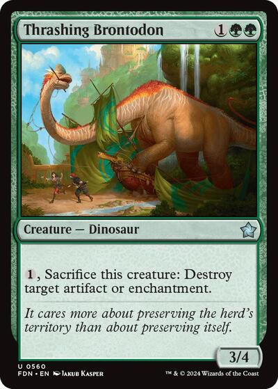 Thrashing Brontodon (Foundations) Near Mint