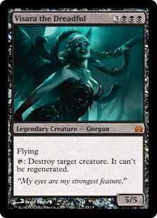 Visara the Dreadful (From the Vault: Legends) Medium Play Foil