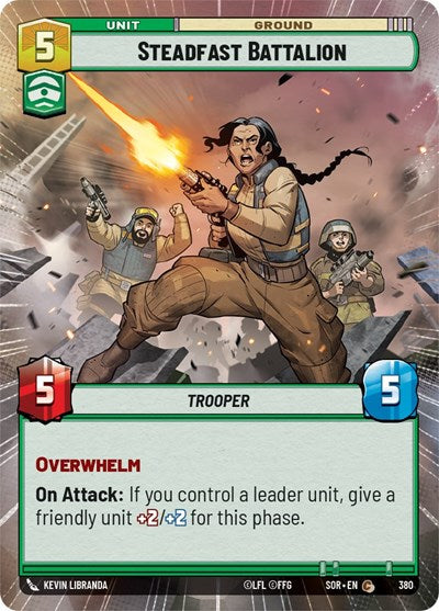 Steadfast Battalion (Hyperspace) (Spark of Rebellion) Near Mint Foil