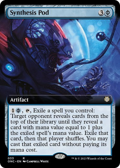 Synthesis Pod (Extended Art) (Commander: Phyrexia: All Will Be One) Near Mint Foil