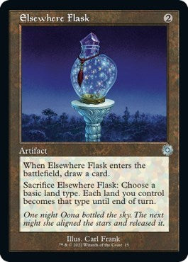 Elsewhere Flask (The Brothers' War: Retro Frame Artifacts) Light Play Foil