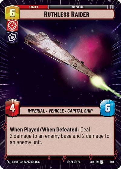 Ruthless Raider (Hyperspace) (Spark of Rebellion) Near Mint