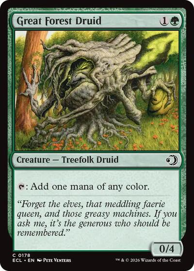 Great Forest Druid (Lorwyn Eclipsed) Light Play Foil