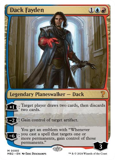 Dack Fayden (White Border) (Mystery Booster 2) Light Play