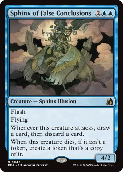Sphinx of False Conclusions (Reality Fracture) Near Mint Foil