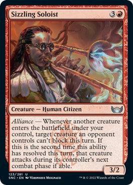 Sizzling Soloist (Streets of New Capenna) Near Mint Foil