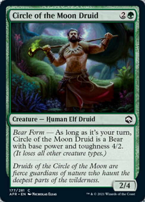 Circle of the Moon Druid (Adventures in the Forgotten Realms) Light Play Foil