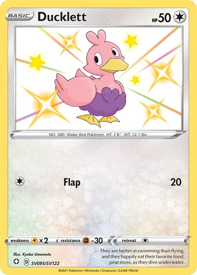 Ducklett (Shining Fates: Shiny Vault) Near Mint Holofoil