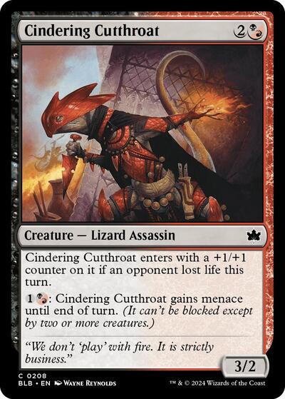 Cindering Cutthroat (Bloomburrow) Near Mint Foil